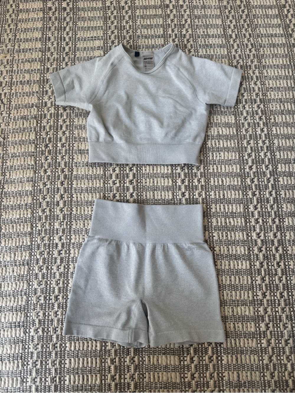 Bo+tee Women's short and crop top workout set